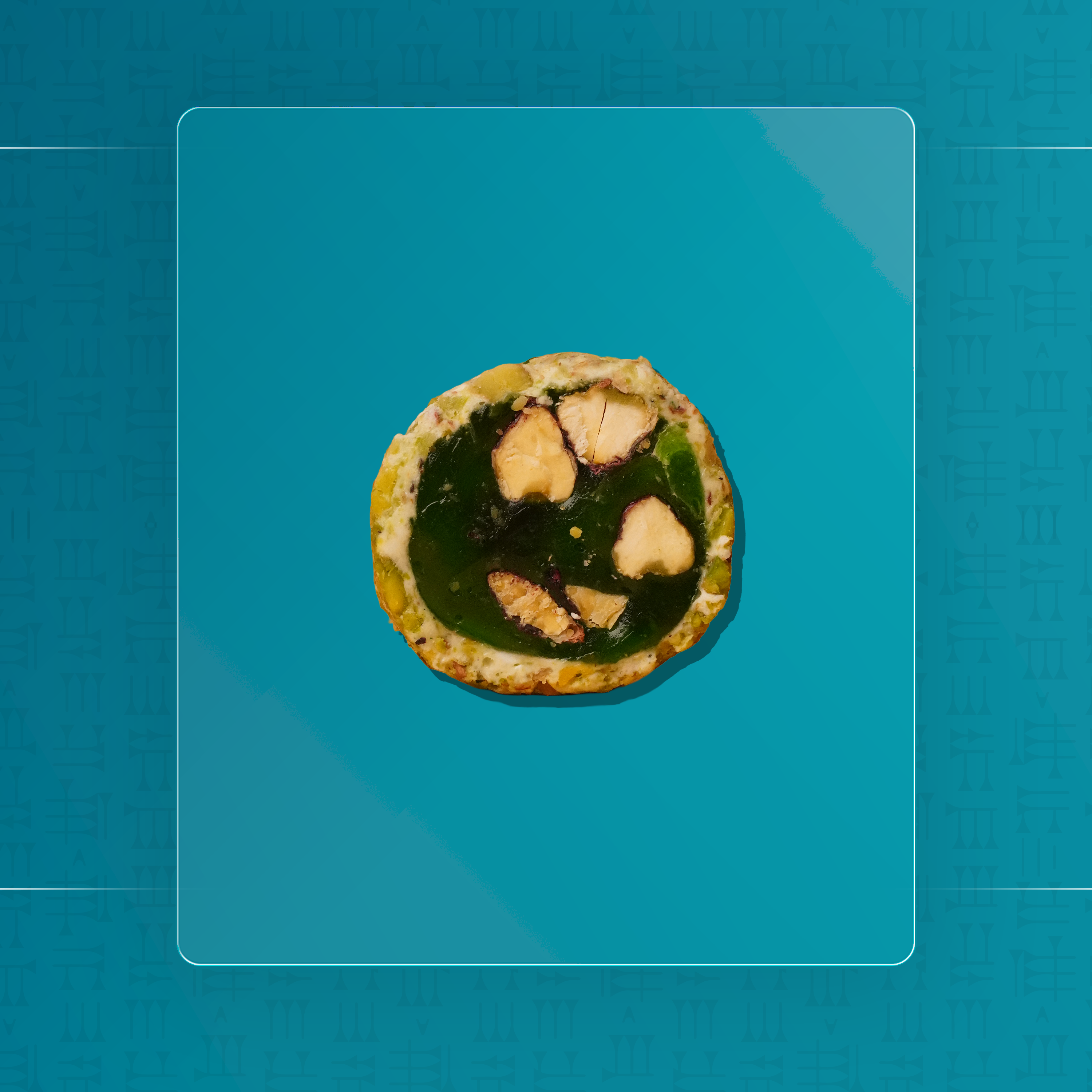 ملبن دائري تفاح اخضر